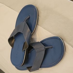 Blue leather Sandals